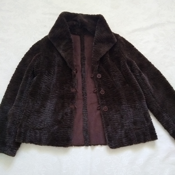 Vintage Jackets & Blazers - Reversible sherpa faux fur suede jacket